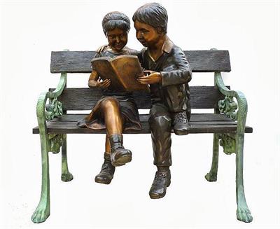 Love to Read Together Children Sculpture