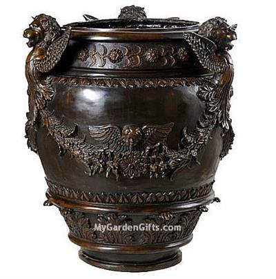 Bronze Griffin Urn