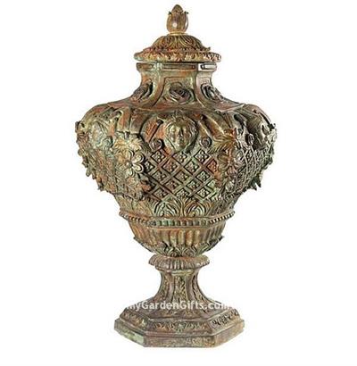 Bronze Medina Planter and Finial with Lid