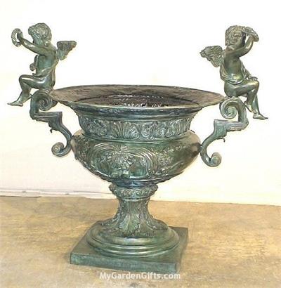 Two Handled Cherub Urn