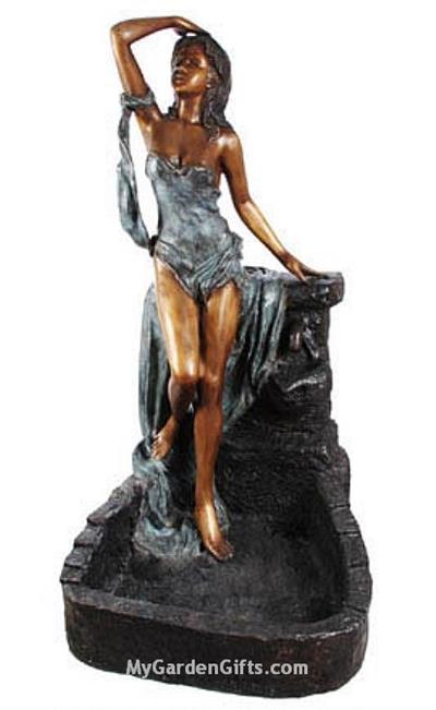 Bronze Bathing Girl Fountain