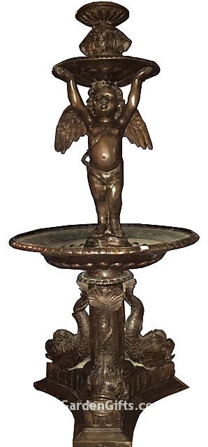 Magnificent Cherub Two Tier Fountain