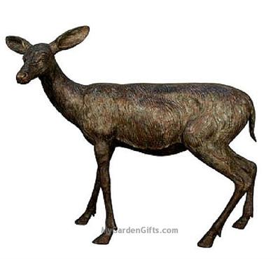 Bronze Doe Sculpture - Life Size