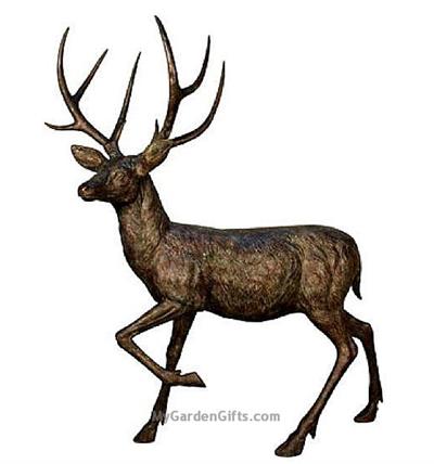 Life Size Walking Deer Sculpture