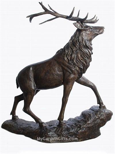 Regal Buck Sculpture on Base