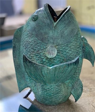 Bronze Fish Fountain Statue