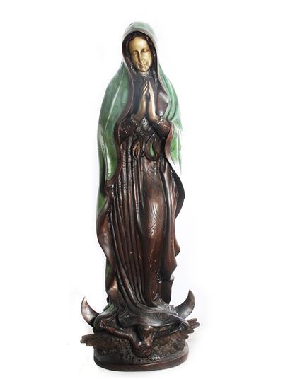 70"H Our Lady of Guadalupe Bronze Statue