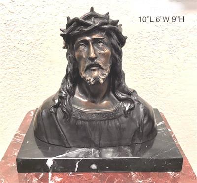 The Face of the Crucified Jesus Bronze Sculpture