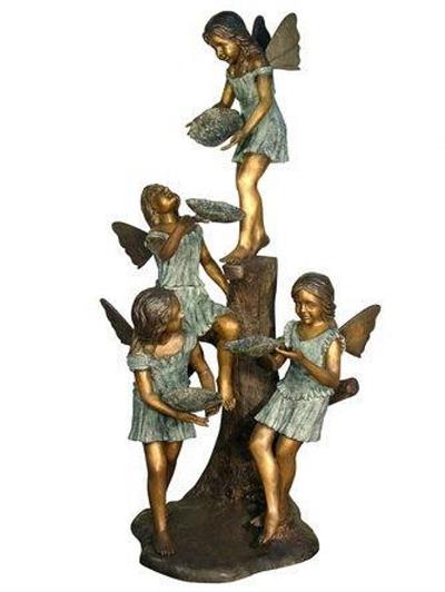 Life Size Fairy Fountain Statue