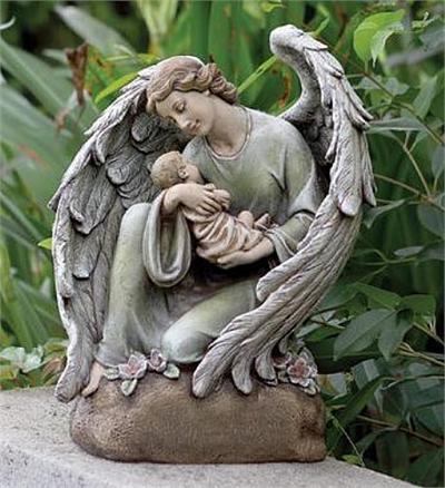 Baby's Guardian Angel Statue