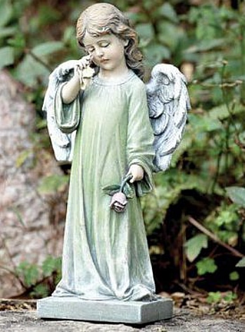 Angel with Rose Statue