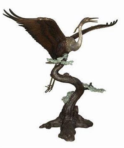 Flight of the Crane Life Size Sculpture