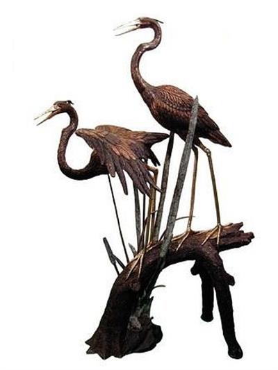 The Call of the Cranes Life Size Sculpture