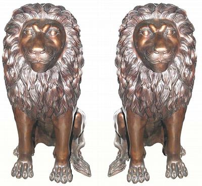 Big Male Lion Sculptures