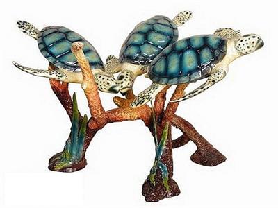 Marine Turtles Table Base Sculpture