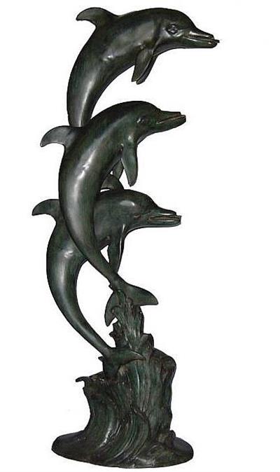 Large Dolphin Fountain Statuary