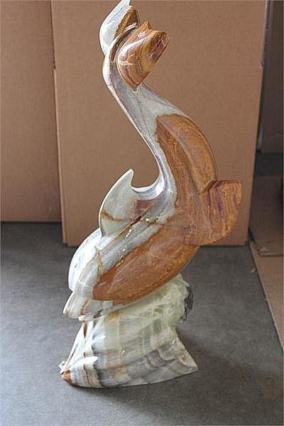 Onyx Dolphin Sculpture