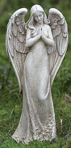 Little Praying Angel Girl Sculpture