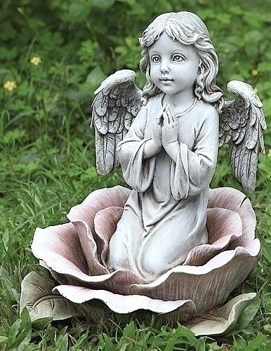 Angel in Flower Sculpture