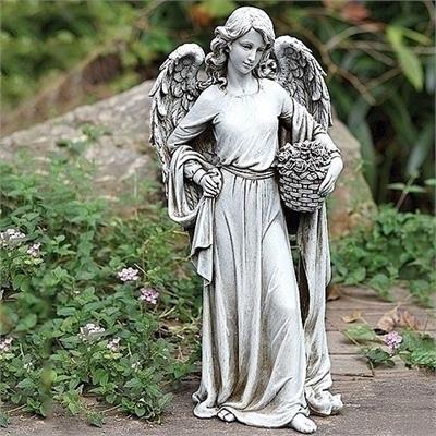 Angel with Flowers Statue