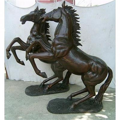 74"H Standing Horse Sculpture