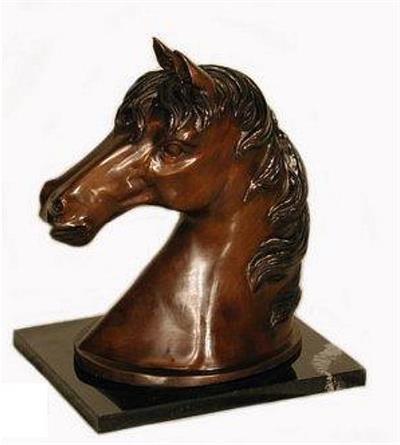 Large Horse Head Bust Sculpture