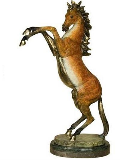 Prancing Horse in Finished Color - Bronze