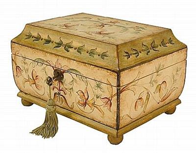 Old English Floral Box