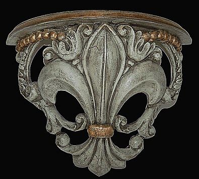 Fleur de Lis Shelf and Bracket