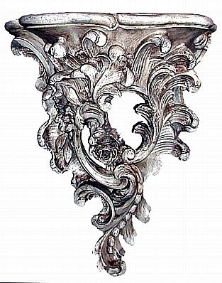 Large Victorian Floral Wall Bracket