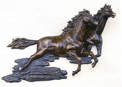 Horses Wall Plaque