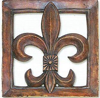 Architectural Fleur de Lis Plaque