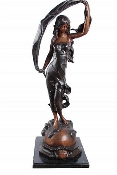 Dancing Woman with Cloth Statue