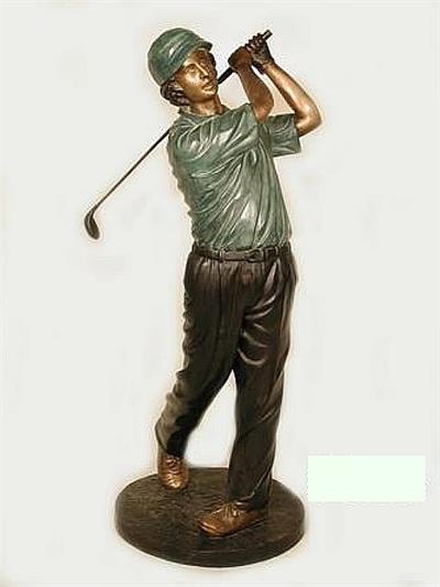 Bronze Male Golfer