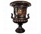 Large Estate Garden Urn with Face Designs