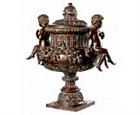 Cherub Urn with Lid - Bronze