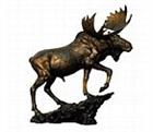 Walking Moose Sculpture