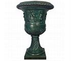 Large Angel Urn with Patterned Rim