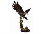 Eagle Landing on Marble Base