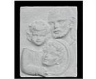 Holy Family Plaque in Marble