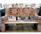 Rose and Medallion Marble Bench