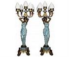 Ladies of the Night Lamp Statues