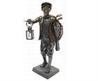 Young Golf Caddy with Lantern