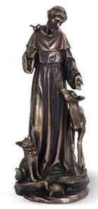 Saint Francis with Deer and Wolf