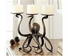 Octopus Pillar Trio Candleholder