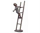 Boy with Ball on Ladder Sculpture