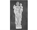 Saint Joseph with Baby Jesus in Granite - Custom Order