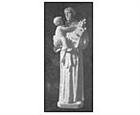 Saint Anthony with Child Sculpture in Solid Marble - Custom Order