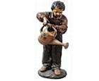 Daddy's Little Gardener Boy Fountain Sculpture