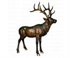 Standing Male Buck Sculpture